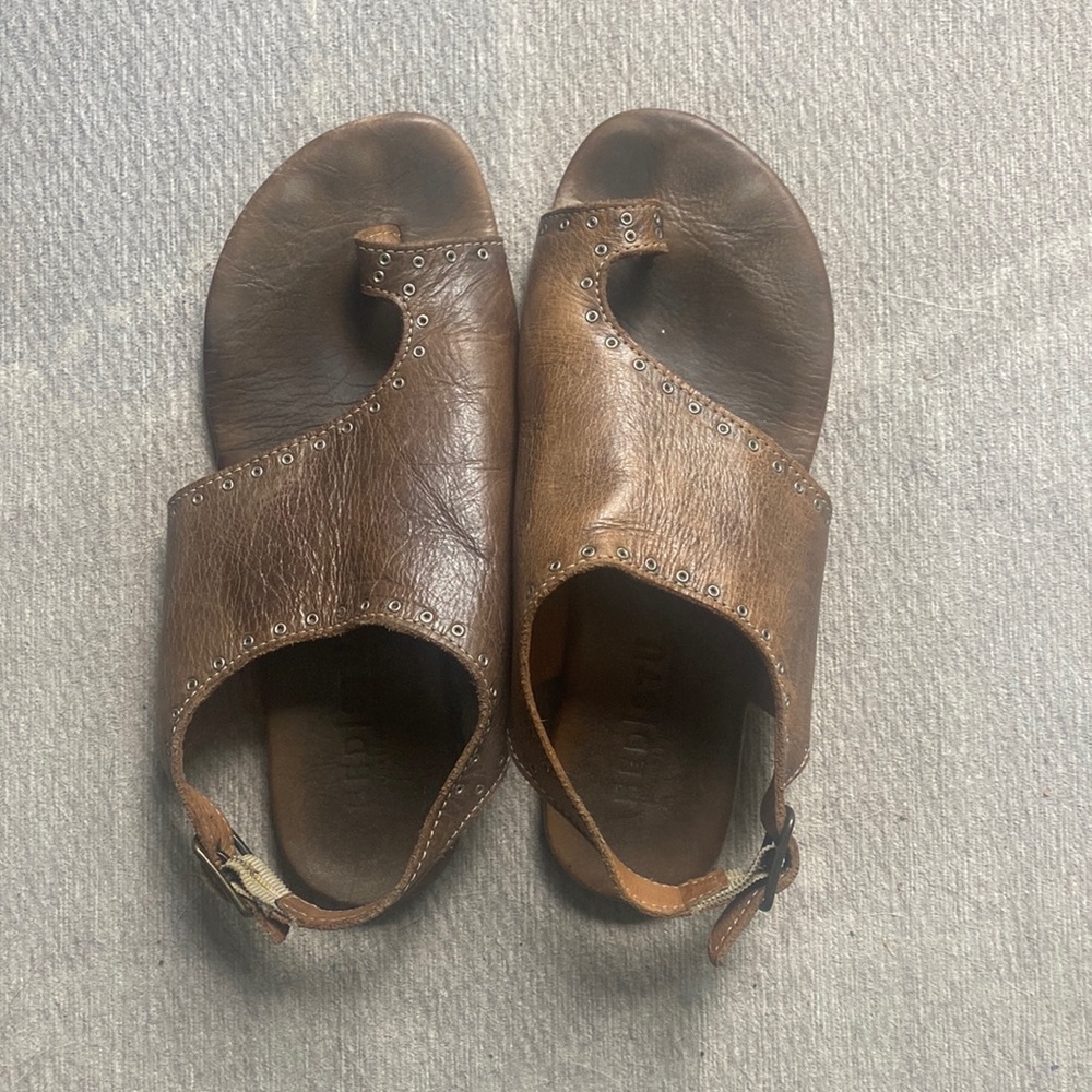 Bed|Stu 6.5 Brown Leather Sandal